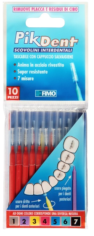 PIKDENT STUZZICOLINO 4 ROSSO 10 PEZZI - UniversoFarmacie.it
