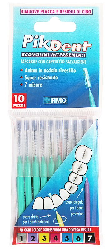 PIKDENT STUZZICOLINO 6 VERDE 10 PEZZI - UniversoFarmacie.it