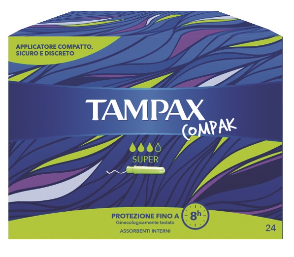 TAMPAX COMPAK SUPER 24 PEZZI - UniversoFarmacie.it