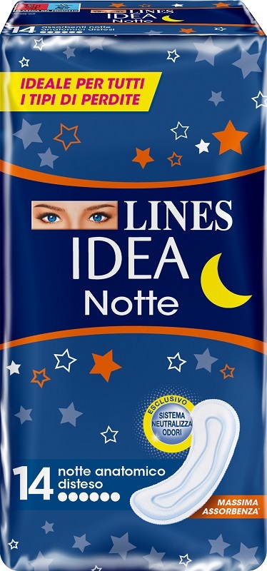 LINES IDEA NOTTE SENZA ALI 14 PEZZI - UniversoFarmacie.it