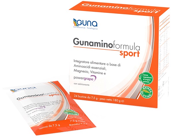 GUNAMINOFORMULA SPORT 24 BUSTE 180 G - UniversoFarmacie.it