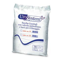 SACCA DI DRENAGGIO DA GAMBA PER INCONTINENZA UROSYSTEM TUBO 10 CM 30 PEZZI - UniversoFarmacie.it