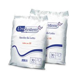 SACCA DI DRENAGGIO DA LETTO PER INCONTINENZA UROSYSTEM TUBO 130 CM SENZA SCARICO 30 PEZZI - UniversoFarmacie.it