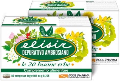 ELISIR DEPURATIVO AMBROSIANO 80 COMPRESSE 21,20 G - UniversoFarmacie.it