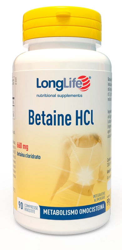 LONGLIFE BETAINE HCL 90 COMPRESSE RIVESTITE - UniversoFarmacie.it