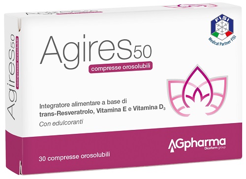 AGIRES 50 30 COMPRESSE OROSOLUBILI SCATOLA 5,4 G - UniversoFarmacie.it