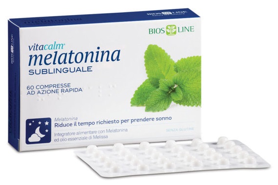 BIOS LINE VITACALM MELATONINA SUBLINGUALE 60 COMPRESSE 1 MG - UniversoFarmacie.it