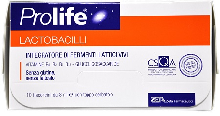 PROLIFE LACTOBACILLI 10 FLACONCINI 8 ML - UniversoFarmacie.it
