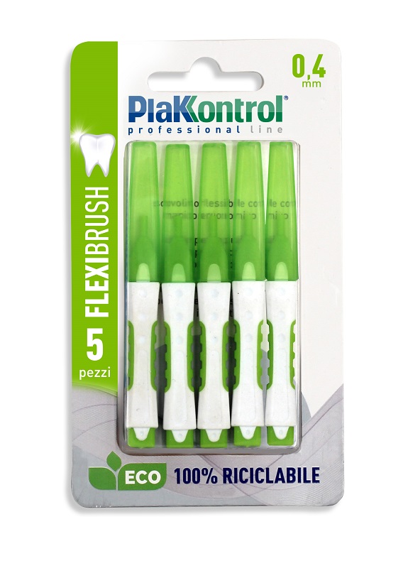 PLAKKONTROL SCOVOLINO INTERDENTALE FLEXI BRUSH04 BLISTER 5 PEZZI - UniversoFarmacie.it