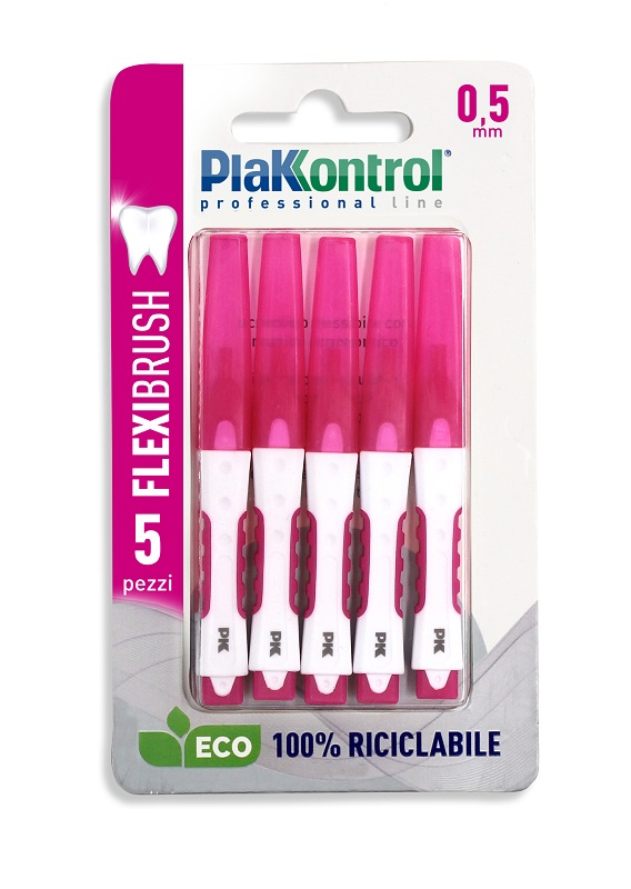 PLAKKONTROL SCOVOLINO INTERDENTALE FLEXI BRUSH05 BLISTER 5 PEZZI - UniversoFarmacie.it