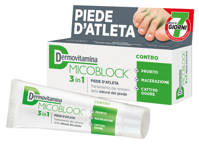 DERMOVITAMINA MICOBLOCK 3 IN 1 PIEDE D'ATLETA 30 ML - UniversoFarmacie.it