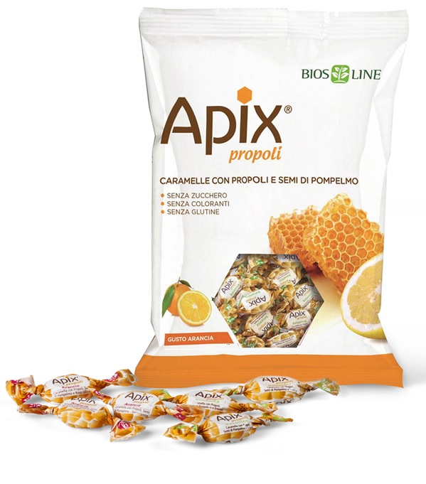 APIX PROPOLI CARAMELLA ARANCIA 50 G BIOSLINE - UniversoFarmacie.it