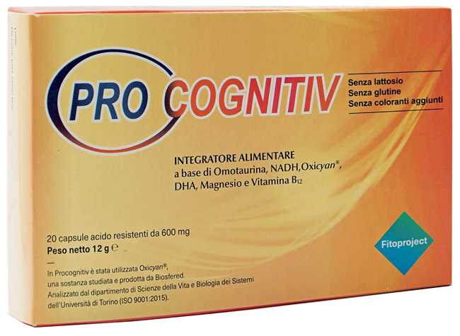 PROCOGNITIV 20 CAPSULE ACIDO RESISTENTI VEGETALI DA 600 MG - UniversoFarmacie.it
