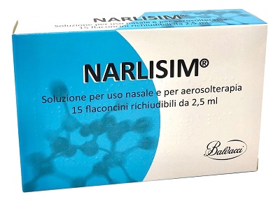 NARLISIM SOLUZIONE PER USO NASALE E AEROSOLTERAPIA 15 FLACONCINI RICHIUDIBILI DA 2,5 ML L'UNO - UniversoFarmacie.it
