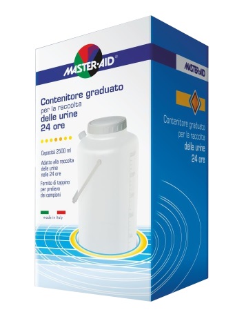 CONTENITORE RACCOLTA URINA MASTER-AID 24 H 2500 ML - UniversoFarmacie.it