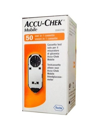 STRISCE MISURAZIONE GLICEMIA ACCU-CHEK MOBILE 50 TEST MIC 2 - UniversoFarmacie.it