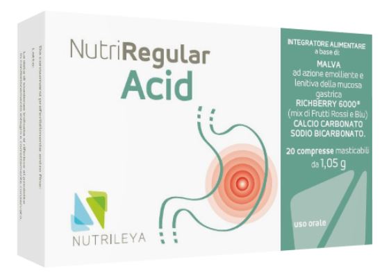 NUTRIREGULAR ACID 20 COMPRESSE MASTICABILI - UniversoFarmacie.it
