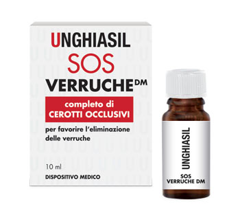 DISPOSITIVO MEDICO PER VERRUCHE IN FLACONE CON PENNELLINO 10 ML + 9 CEROTTI COPRIVERRUCA - UniversoFarmacie.it