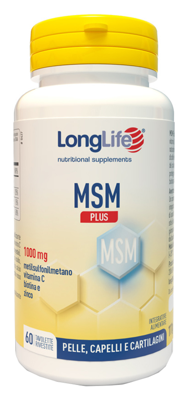 LONGLIFE MSM PLUS 60 TAVOLETTE RIVESTITE DA 1,85 G - UniversoFarmacie.it