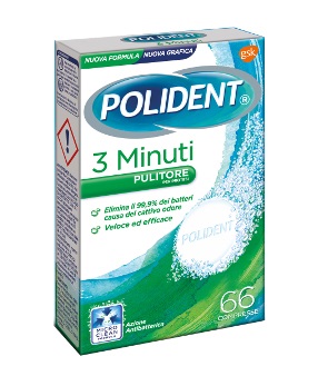 POLIDENT 3 MINUTI 66 COMPRESSE - UniversoFarmacie.it