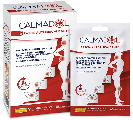 CALMADOL FASCIA RISCALDANTE PACK 6 PEZZI - UniversoFarmacie.it