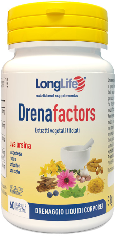 LONGLIFE DRENAFACTORS 60 CAPSULE - UniversoFarmacie.it