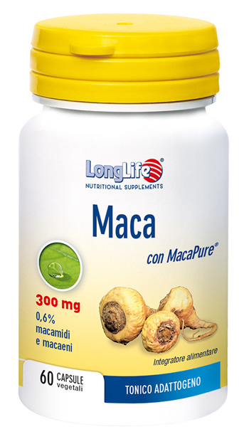 LONGLIFE MACA 60 CAPSULE VEGETALI DA 550 MG - UniversoFarmacie.it