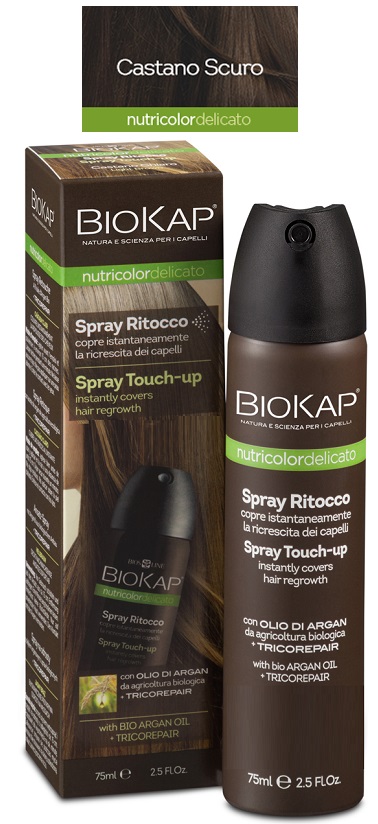 BIOS LINE BIOKAP NUTRIDEL SPRAY RITOCCO CASTANO SCURO 75 ML - UniversoFarmacie.it