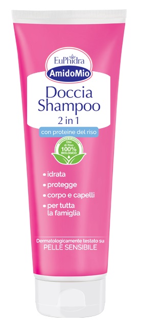 EUPHIDRA AMIDOMIO DOCCIA SHAMPOO 2 IN 1 250 ML - UniversoFarmacie.it