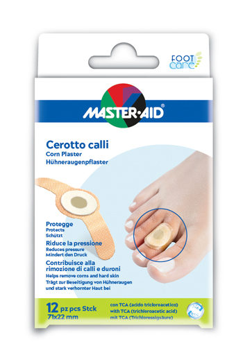 CEROTTO CALLIFUGO MASTER-AID FOOTCARE 71X22 MM 12 PEZZI B2 - UniversoFarmacie.it