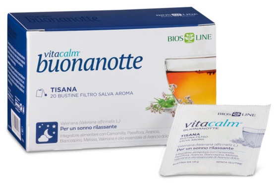 VITACALM BUONANOTTE TISANA 20 BUSTINE - UniversoFarmacie.it