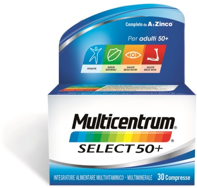 MULTICENTRUM SELECT 50+ 30 COMPRESSE - UniversoFarmacie.it