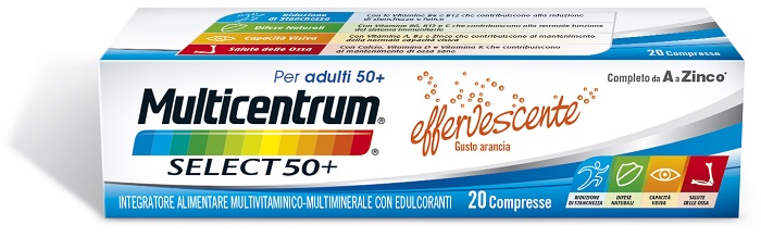 MULTICENTRUM SELECT EFFERVESCENTE 20 COMPRESSE - UniversoFarmacie.it