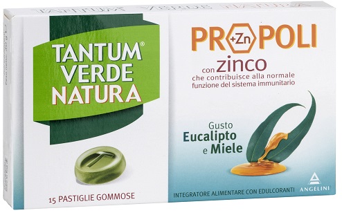 TANTUM VERDE NATURA PASTIGLIE GOMMOSE EUCALIPTO & MIELE 30 G - UniversoFarmacie.it