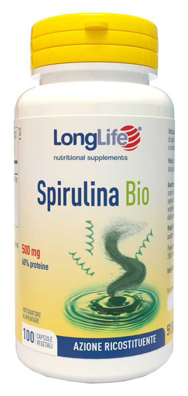 LONGLIFE SPIRULINA BIO 500 MG 100 CAPSULE VEGETALI - UniversoFarmacie.it