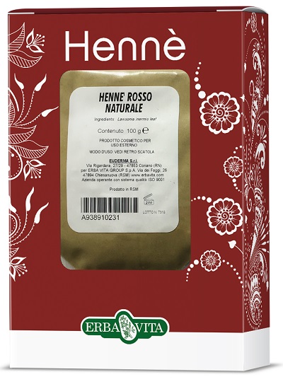 HENNE COLORANTE CAPELLI ROSSO NATURALE 100 G - UniversoFarmacie.it