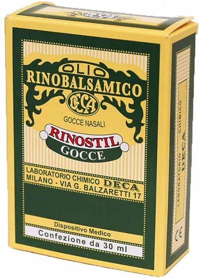 RINOSTIL GOCCE NASALI FLACONE 30ML OLIO RINOBALSAMICO PER LAPROTEZIONE DELLA MUCOSA NASALE E LA PULIZIA DELLE FOSSE NASALI - UniversoFarmacie.it