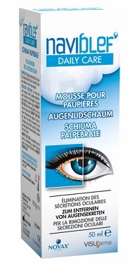NAVIBLEF DAILY CARE SCHIUMA PER RIMOZIONE SECREZIONI OCULARI DA PALPEBRE E CIGLIA 50 ML - UniversoFarmacie.it