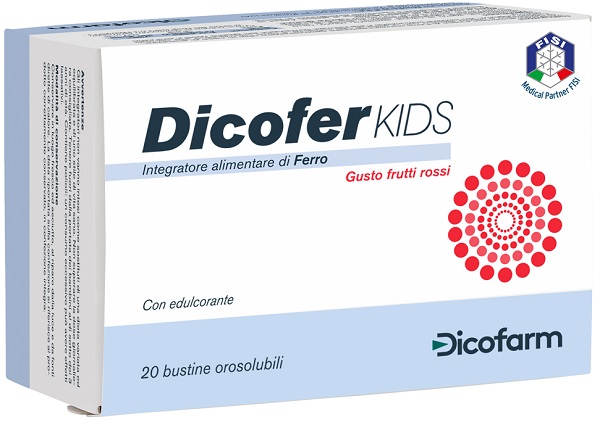 DICOFER KIDS 20 BUSTINE OROSOLUBILI - UniversoFarmacie.it