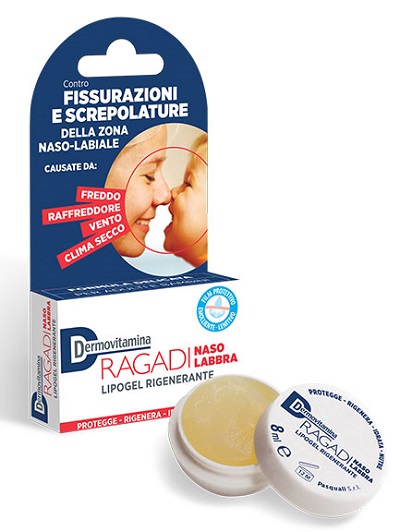 DERMOVITAMINA RAGADI NASO E LABBRA LIPOGEL RIGENERANTE 8 ML - UniversoFarmacie.it