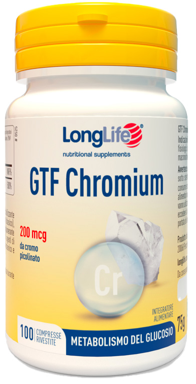 LONGLIFE GTF CHROMIUM 100 COMPRESSE RIVESTITE - UniversoFarmacie.it