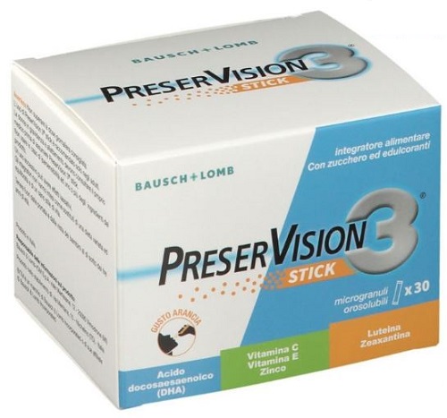 PRESERVISION 3 30 STICK OROSOLUBILI DA 2 G - UniversoFarmacie.it