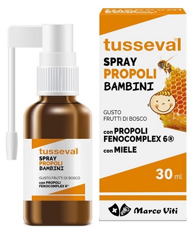 TUSSEVAL GOLA PROPOLI SPRAY PER BAMBINI 30 ML - UniversoFarmacie.it