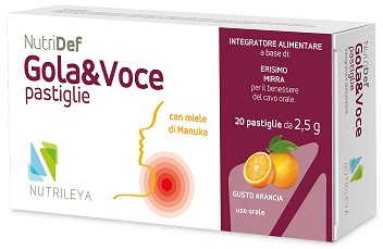 NUTRIDEF GOLA & VOCE ARANCIA 20 PASTIGLIE - UniversoFarmacie.it