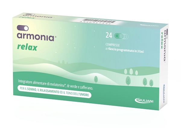 ARMONIA RELAX 1 MG A BASE DI MELATONINA 24 COMPRESSE - UniversoFarmacie.it