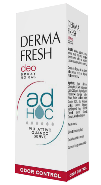 DERMAFRESH DEO SPRAY NO GAS AD HOC ODOR CONTROL DEODORANTE 100 ML - UniversoFarmacie.it