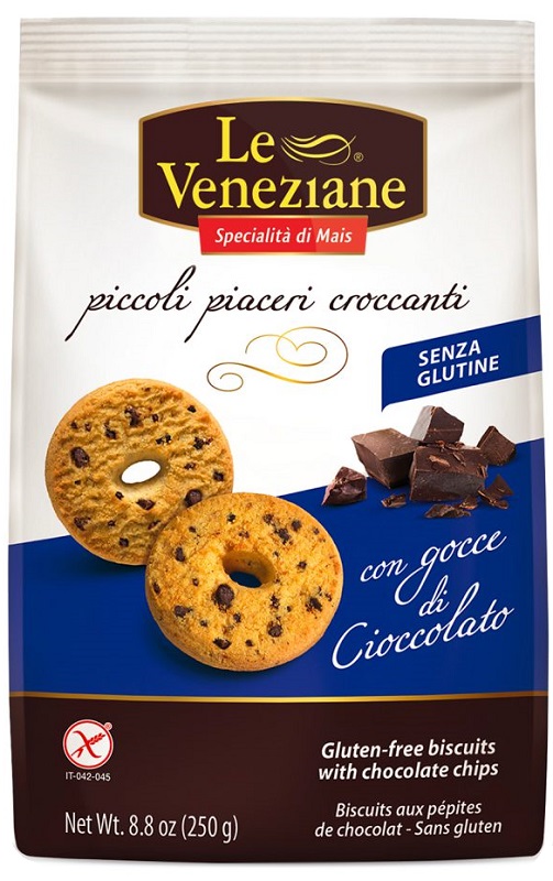LE VENEZIANE BISCOTTI GOCCE DI CIOCCOLATO 250 G - UniversoFarmacie.it