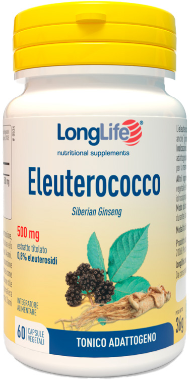 LONGLIFE ELEUTEROCOCCO 0,8% 60 CAPSULE 500MG - UniversoFarmacie.it