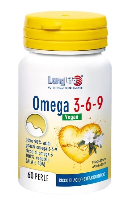 LONGLIFE OMEGA 3-6-9 VEGAN 750 MG 60 PERLE VEGETALI - UniversoFarmacie.it