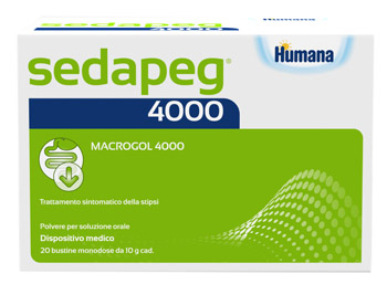 SEDAPEG 4000 20 BUSTINE MONODOSE X 10G HUMANA - UniversoFarmacie.it